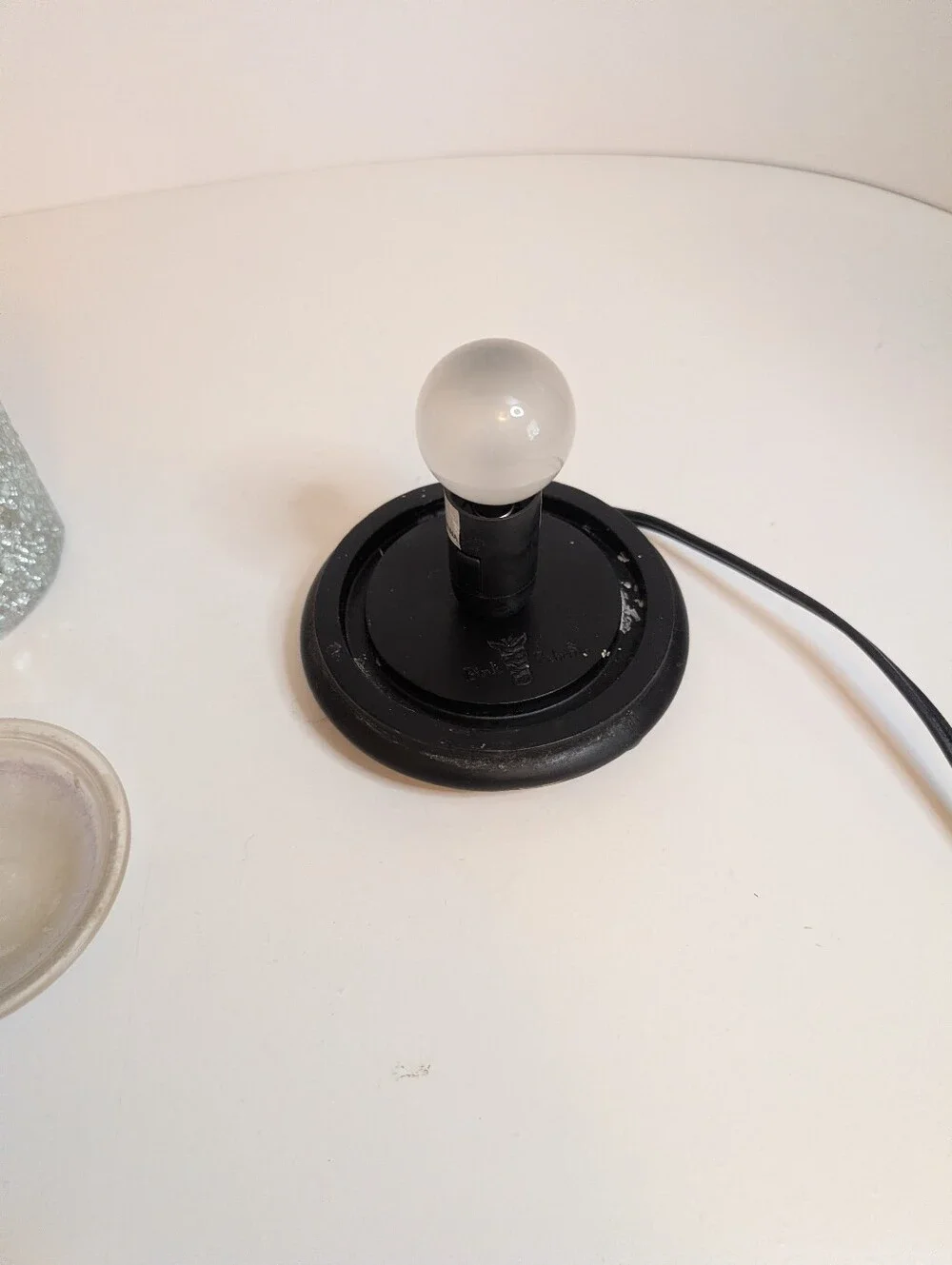 Crackle Glass Electric Wax Melt Warmer Lamp - Warm White Glow